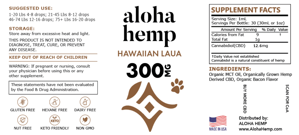 Hawaiian Luau Pet 300 - AlohaHemp