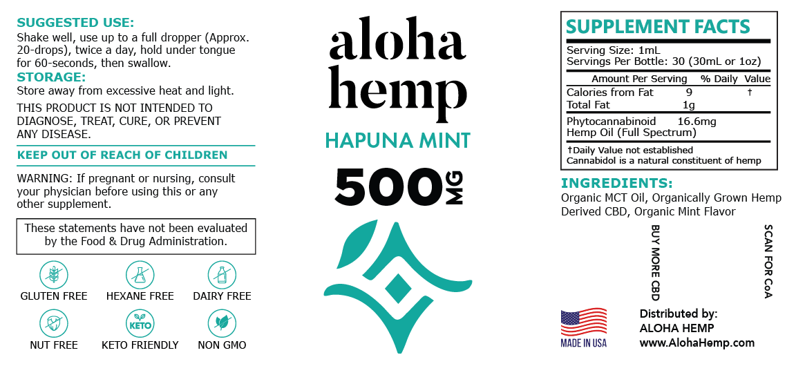 Hapuna Mint 500 - AlohaHemp